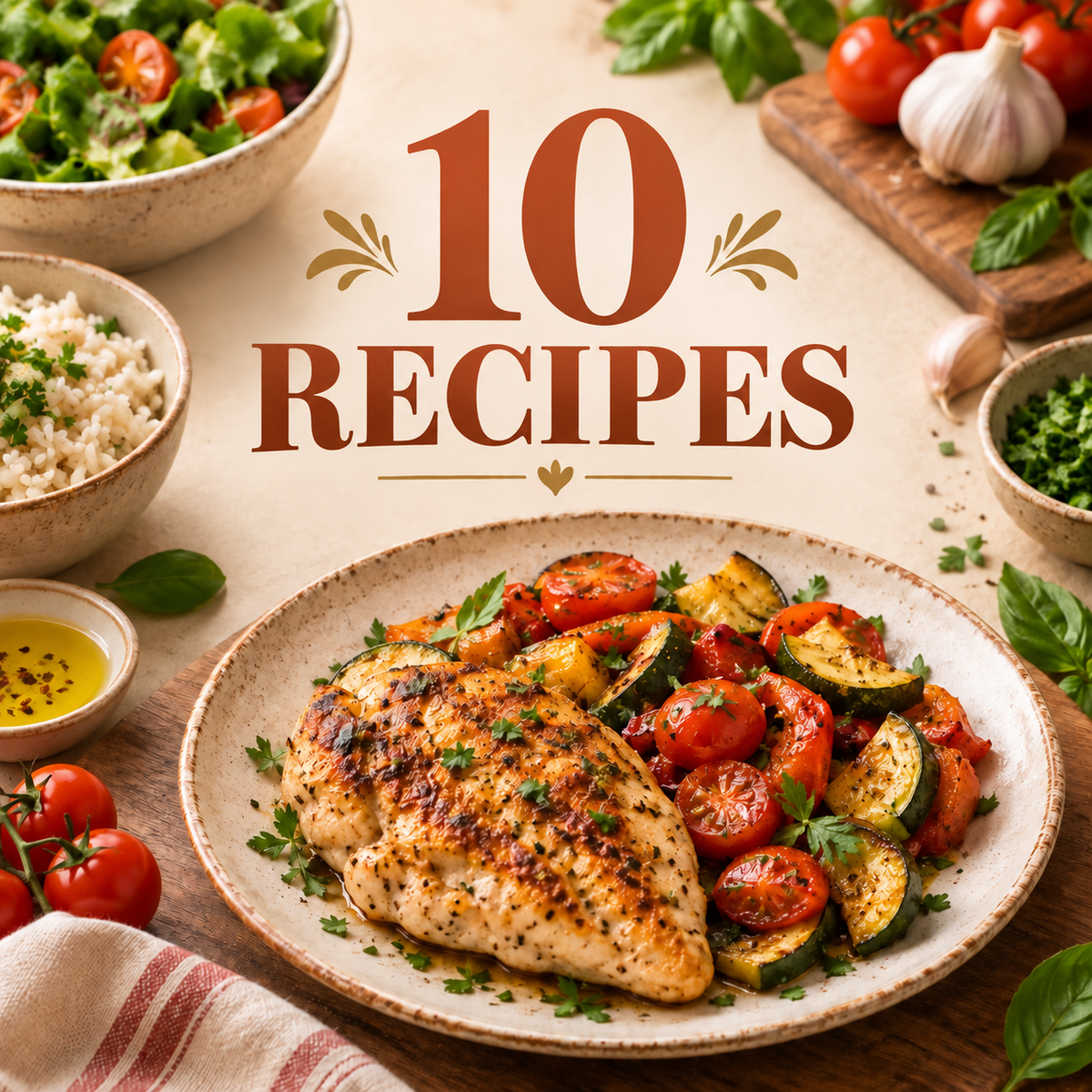 Level 1 – 10 Recipes: Easy Chef Recipes